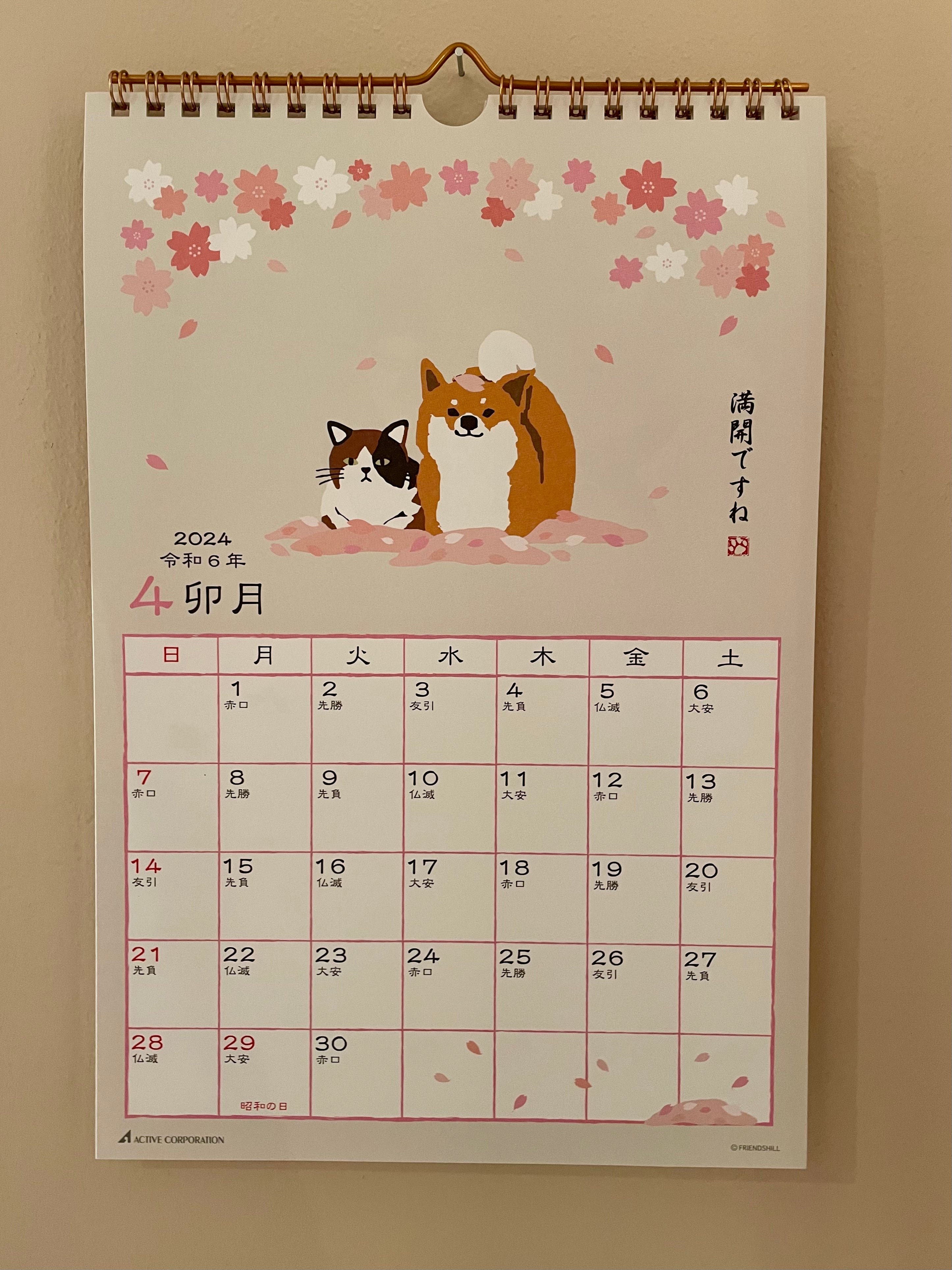 Kalender 2024 med Shiba