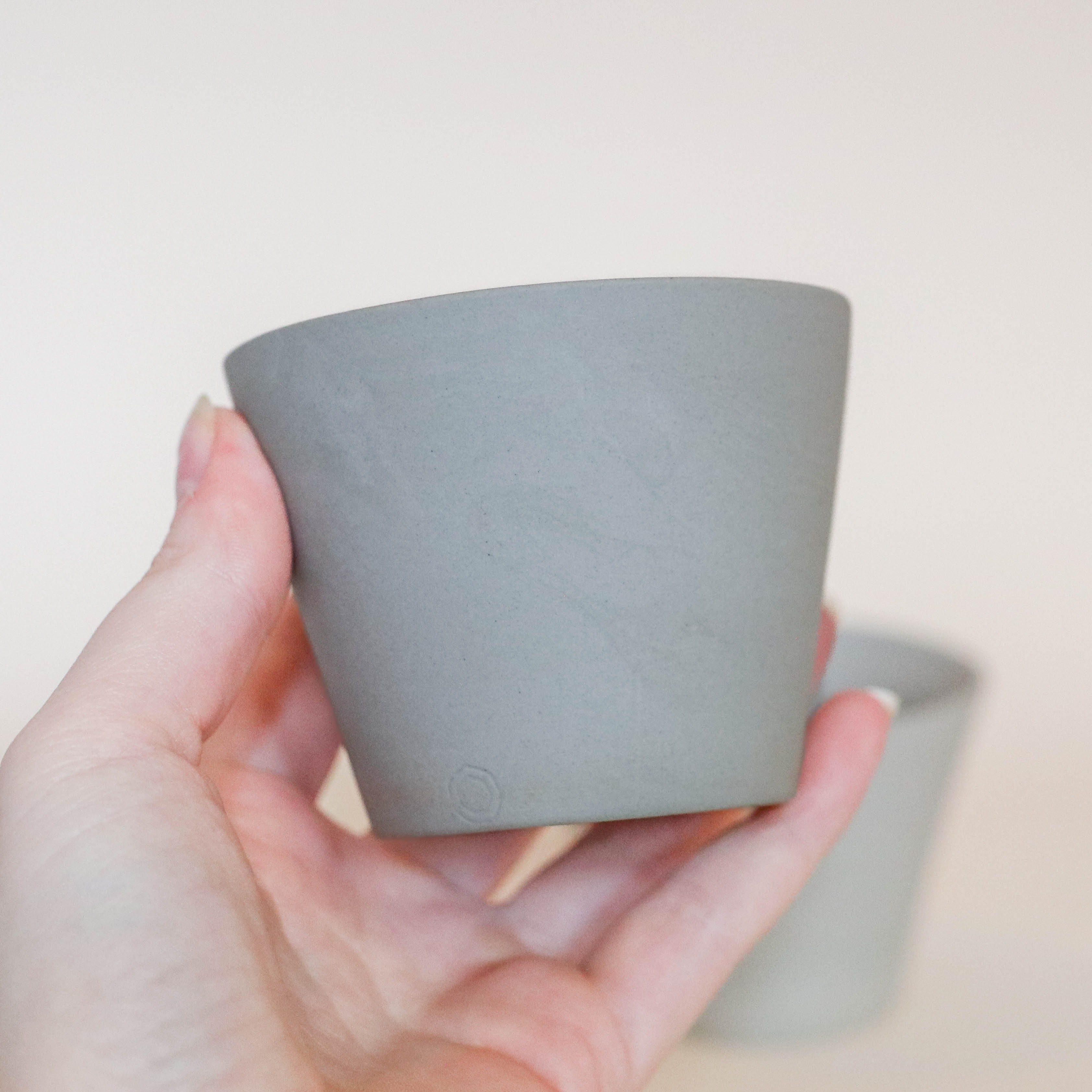 (Missing quantity, price) Small cup in matt glaze