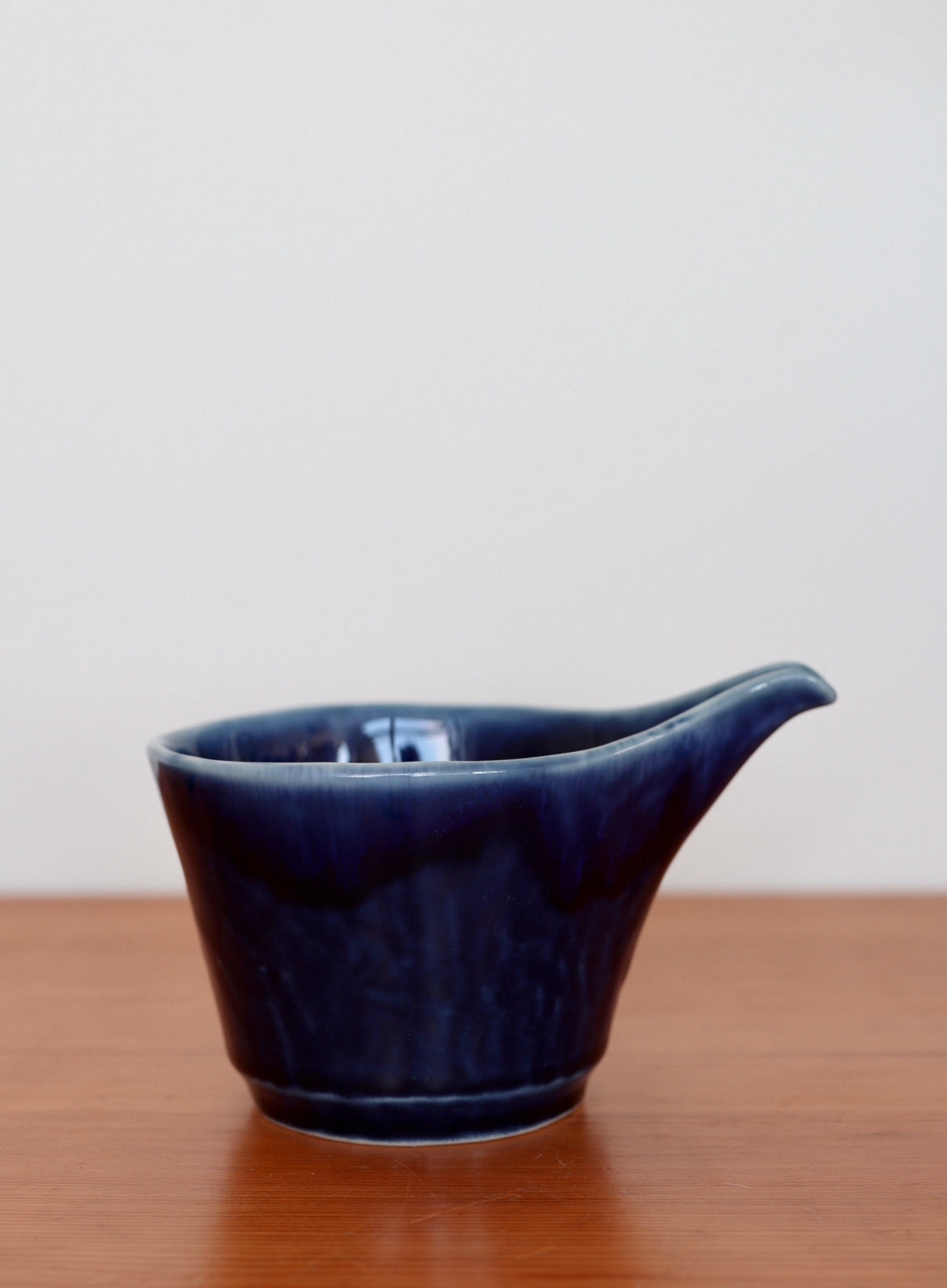 Dark blue ceramic jug